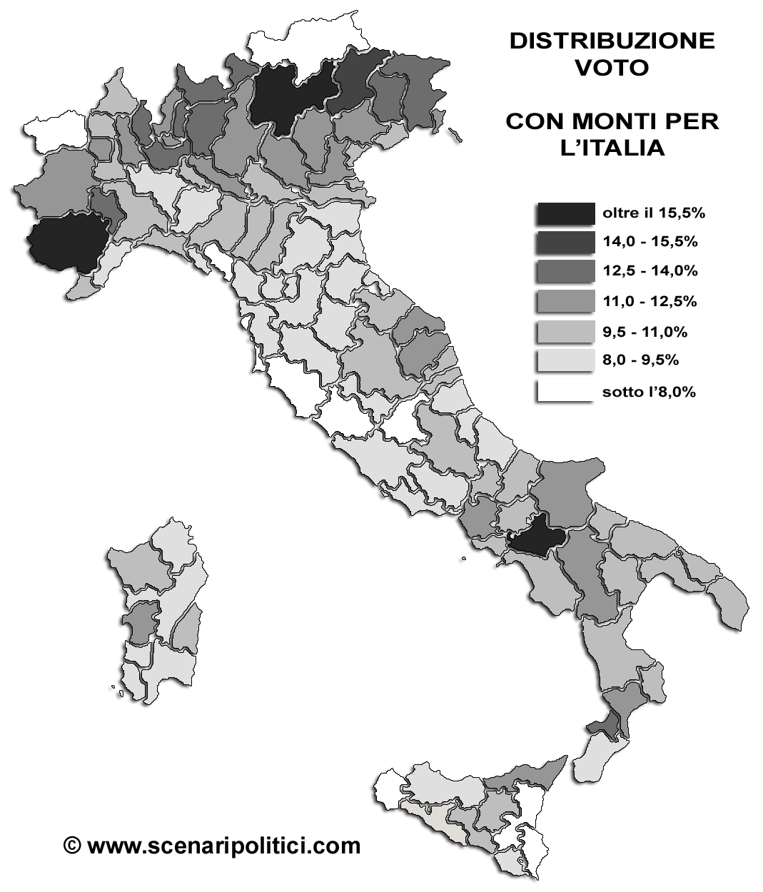 Monti distribuzione