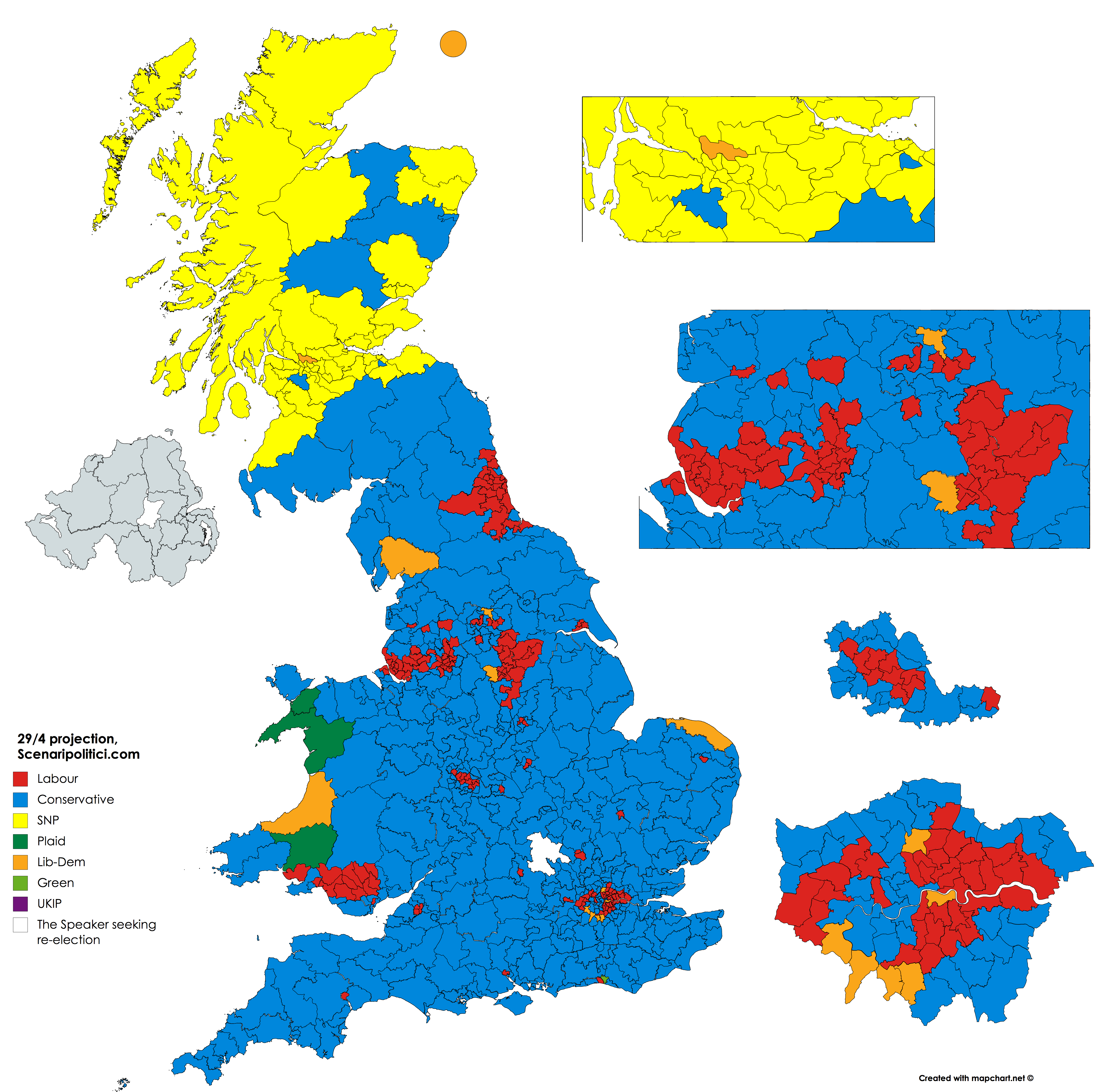 British General Election 2017 – 29 apr projection