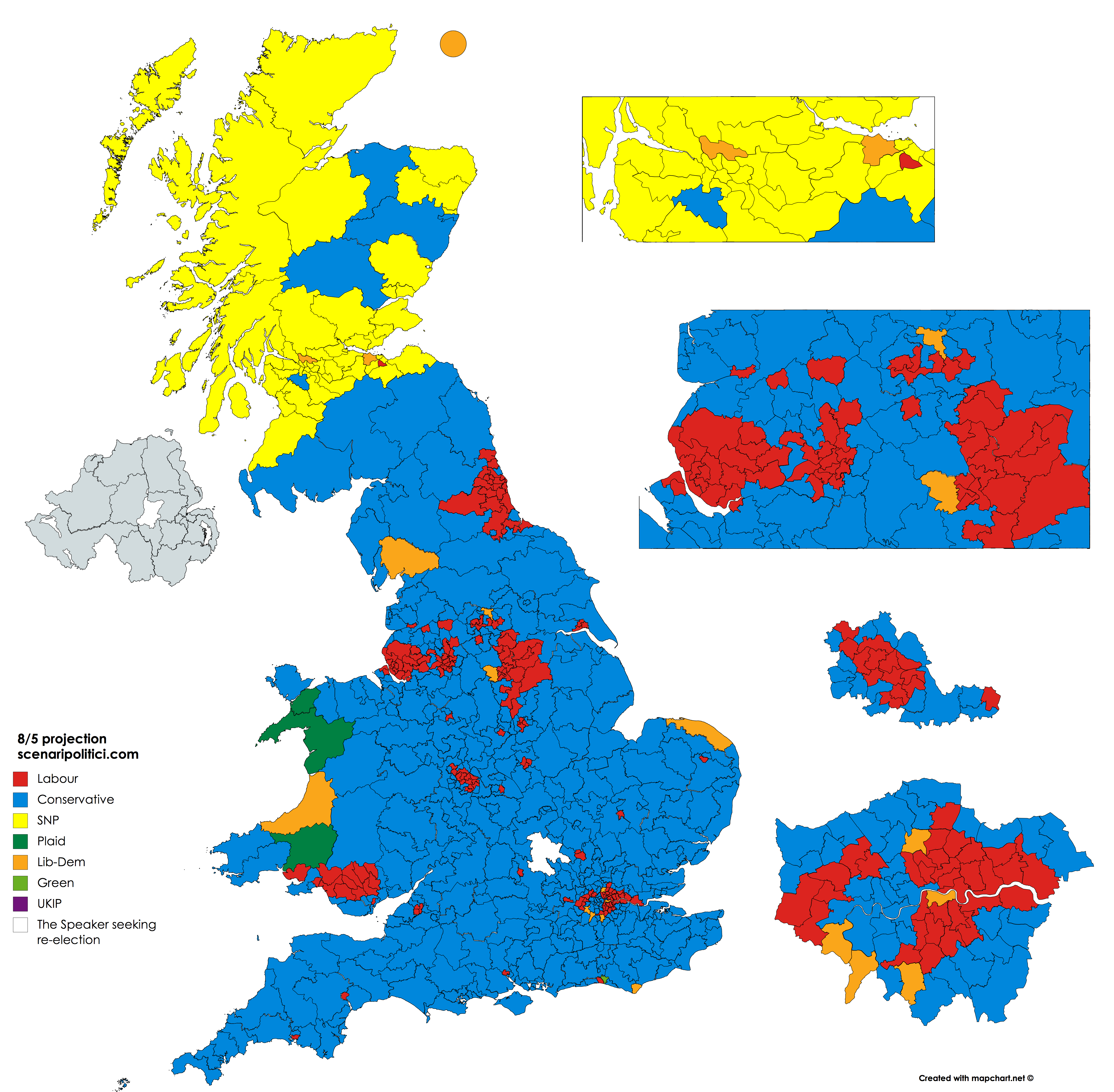 UK General Election 2017 – 08 may projection